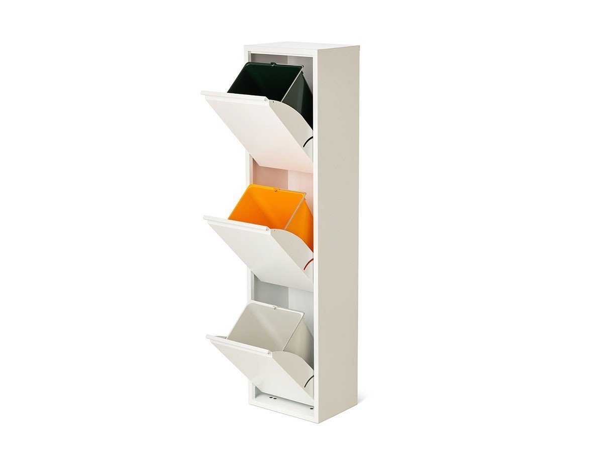 【フライミー ベーシック/FLYMEe BASIC / GOODS】のDUST BOX / ダストボックス スリム 3段 #114423 インテリア・キッズ・メンズ・レディースファッション・服の通販 founy(ファニー) 　送料無料　Free Shipping　インナー　Inner　カラフル　Colorful　シルバー　Silver　スリム　Slim　バケツ　Bucket　フィット　Fit　ボックス　Box　ワンポイント　One Point　ホーム・キャンプ・アウトドア・お取り寄せ　Home,Garden,Outdoor,Camping Gear　家具・インテリア　Furniture　その他 インテリア雑貨、家具　Furniture, Interior, Others　ホワイト|ID: prp329100003478576 ipo3291000000030218801