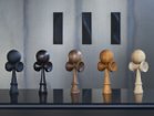 【イワタ/IWATA / GOODS】のGRAIN / グレイン(エボニー) 左から、アッシュブラック、エボニー(本商品)、ウォールナット、ケヤキ、オーク|ID:prp329100003494199