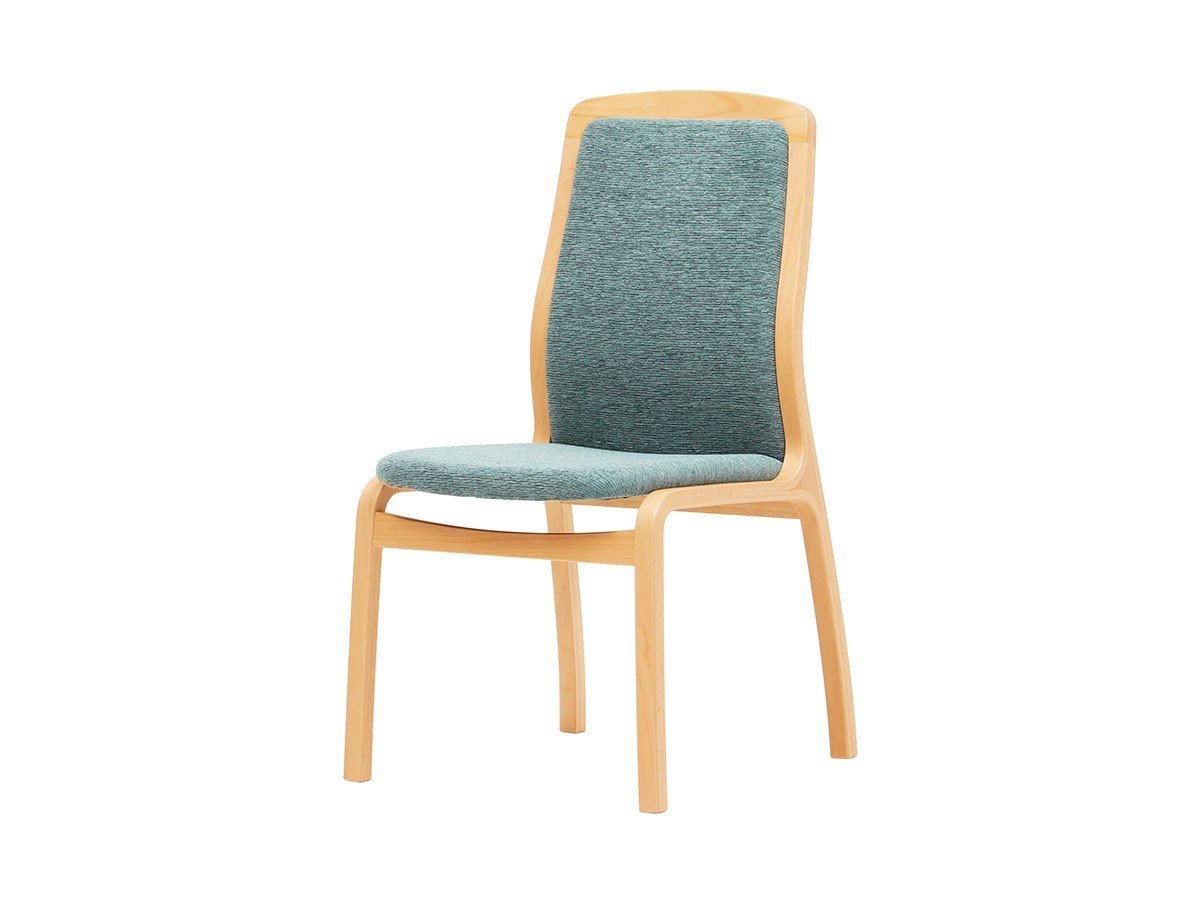 【天童木工/Tendo Mokko / GOODS】のDining Chair / ダイニングチェア T-5331WB インテリア・キッズ・メンズ・レディースファッション・服の通販 founy(ファニー) 　送料無料　Free Shipping　フィット　Fit, Slim Fit　フレーム　Frame, Outline　エレガント 上品　Elegant　ホーム・キャンプ・アウトドア・お取り寄せ　Home Living / Home & Lifestyle / Camping Gear / Outdoor Camping　家具・インテリア　Home Furniture & Interior. Stylish & Functional Living Spaces　チェア・椅子　Seating & Chairs　ダイニングチェア・木製チェア　Dining Chairs　張地:マイカG B0642 ターコイズ(グレードB)、フレームナチュラル|ID: prp329100003498887 ipo3291000000035891307