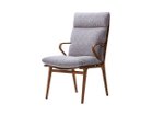【天童木工/Tendo Mokko / GOODS】のDAN Highback Chair / ダン ハイバックチェア 張地:カッセル C0593 ライトグレー(グレードC)、フレームブラウンウォールナット|ID:prp329100003498892