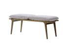 【天童木工/Tendo Mokko / GOODS】のDAN Bench / ダン ベンチ 張地:カッセル C0593 ライトグレー(グレードC)、フレームホワイトビーチ / ブラウンウォール|ID: prp329100003498894 ipo3291000000034155913