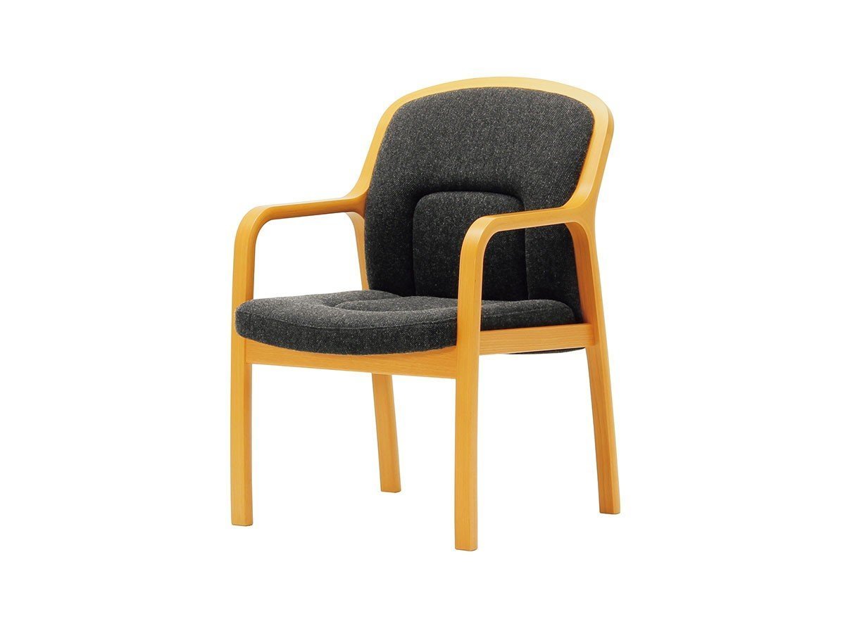 【天童木工/Tendo Mokko / GOODS】のCentro Dining Arm Chair / チェントロ ダイニングアームチェア インテリア・キッズ・メンズ・レディースファッション・服の通販 founy(ファニー) 　送料無料　Free Shipping　おすすめ　Recommended / Our Picks　スタンダード　Standard, Basic　チェリー　Cherry, Cherry Pattern　フレーム　Frame, Outline　モダン　Modern, Contemporary　ラウンド　Round, Round Neck　ホーム・キャンプ・アウトドア・お取り寄せ　Home Living / Home & Lifestyle / Camping Gear / Outdoor Camping　家具・インテリア　Home Furniture & Interior. Stylish & Functional Living Spaces　チェア・椅子　Seating & Chairs　ダイニングチェア・木製チェア　Dining Chairs　ホーム・キャンプ・アウトドア・お取り寄せ　Home Living / Home & Lifestyle / Camping Gear / Outdoor Camping　家具・インテリア　Home Furniture & Interior. Stylish & Functional Living Spaces　チェア・椅子　Seating & Chairs　アームチェア・アクセントチェア　Armchairs & Accent Chairs　張地:エヌシー B0198 チャコールグレー(グレードB)、フレームナラ / スタンダード色|ID: prp329100003498902 ipo3291000000034971706
