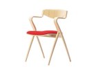 【天童木工/Tendo Mokko / GOODS】のStick Chair / スティック チェア 張座(ホワイトビーチ) 張地:アネルカ A0415 レッド(グレードA)|ID:prp329100003500754