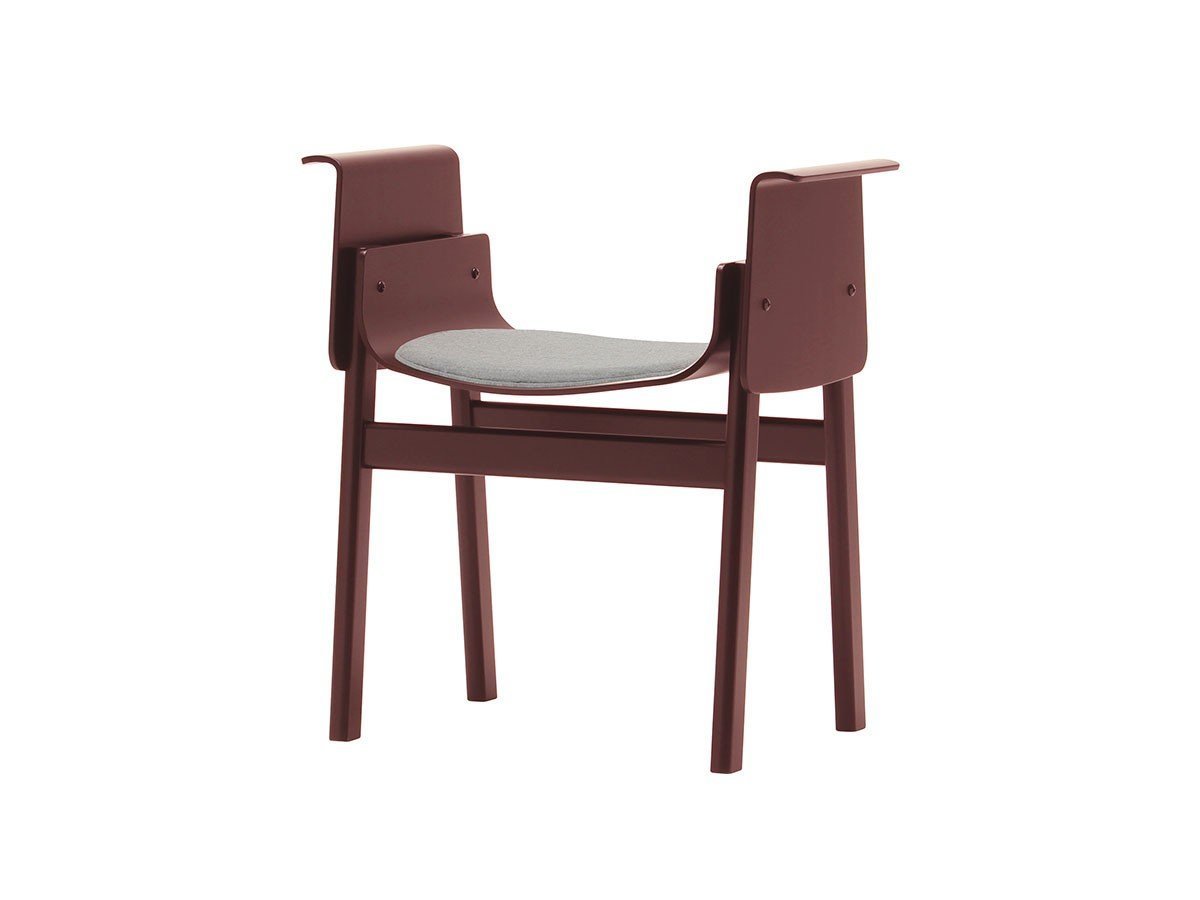 【天童木工/Tendo Mokko / GOODS】のSAND Backless Chair / サンド バックレスチェア 張座 インテリア・キッズ・メンズ・レディースファッション・服の通販 founy(ファニー) 　送料無料　Free Shipping　シンプル　Simple, Minimal　エレガント 上品　Elegant　ホーム・キャンプ・アウトドア・お取り寄せ　Home Living / Home & Lifestyle / Camping Gear / Outdoor Camping　家具・インテリア　Home Furniture & Interior. Stylish & Functional Living Spaces　チェア・椅子　Seating & Chairs　ダイニングチェア・木製チェア　Dining Chairs　張地:アトラス C0793 ライトグレー(グレードC)、フレームワインレッド|ID: prp329100003500759 ipo3291000000035988906