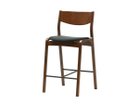 【天童木工/Tendo Mokko / GOODS】のRipple Counter Chair / リップル カウンターチェア ロー 張地:アトラス C0747 ダークグリーン(グレードC)、フレームブラウンウォールナット|ID:prp329100003500762
