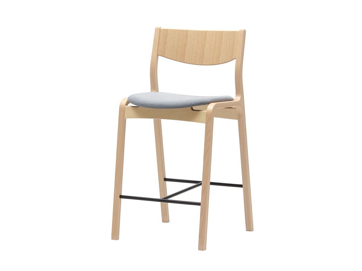 【天童木工/Tendo Mokko / GOODS】のRipple Counter Chair / リップル カウンターチェア ロー インテリア・キッズ・メンズ・レディースファッション・服の通販 founy(ファニー) 　送料無料　Free Shipping　テーブル　Table, Dining Table　フィット　Fit, Slim Fit　モダン　Modern, Contemporary　ホーム・キャンプ・アウトドア・お取り寄せ　Home Living / Home & Lifestyle / Camping Gear / Outdoor Camping　家具・インテリア　Home Furniture & Interior. Stylish & Functional Living Spaces　チェア・椅子　Seating & Chairs　カウンターチェア・ハイチェア　Bar Stools / High Stools　張地:アトラス C0793 ライトグレー(グレードC)、フレームナチュラル|ID: prp329100003500762 ipo3291000000033985742