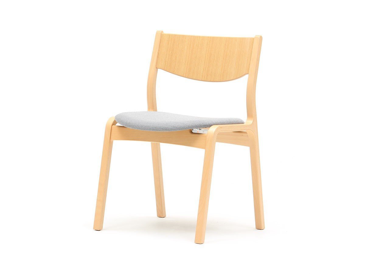 【天童木工/Tendo Mokko / GOODS】のRipple Chair / リップル チェア インテリア・キッズ・メンズ・レディースファッション・服の通販 founy(ファニー) 　送料無料　Free Shipping　シンプル　Simple　軽量　Lightweight　ホーム・キャンプ・アウトドア・お取り寄せ　Home,Garden,Outdoor,Camping Gear　家具・インテリア　Furniture　チェア・椅子　Chair　ダイニングチェア　Dining Chair　張地:アトラス C0793 ライトグレー(グレードC)、フレームナチュラル|ID: prp329100003500764 ipo3291000000023144291