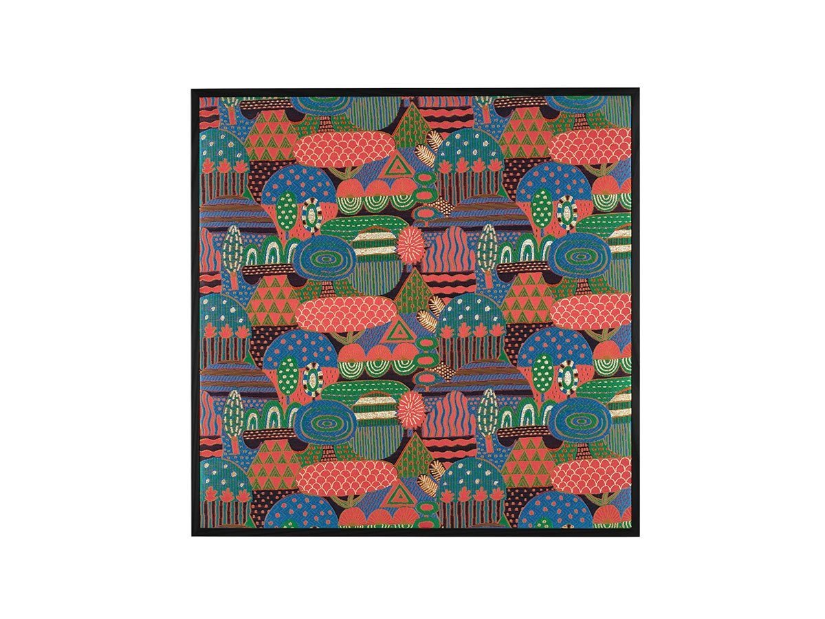 【フジエテキスタイル/FUJIE TEXTILE / GOODS】のTextile Art Collection 光る山 / テキスタイル アート コレクション 光る山 60 × 60cm インテリア・キッズ・メンズ・レディースファッション・服の通販 founy(ファニー) 　春　Spring　秋　Autumn/Fall　コレクション　Collection　フレーム　Flame　モチーフ　Motif　送料無料　Free Shipping　夏　Summer　パターン:クレナイノヤマ、フレームブラック|ID: prp329100003507870 ipo3291000000030212023