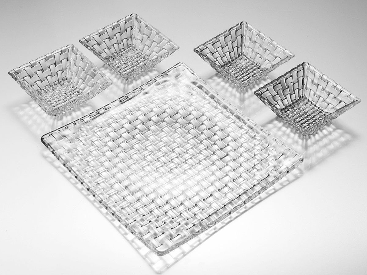 【ナハトマン/Nachtmann / GOODS】のBossa Nova Value Pack Bowl & Plate / ボサノバ バリューパック ボウル4個 + プレート1枚 人気、トレンドファッション・服の通販 founy(ファニー) 　送料無料　Free Shipping　ガラス　Glass　コレクション　Collection　スクエア　Square　テーブル　Table　パターン　Pattern　プレート　Plate　モダン　Modern　other-2|ID: prp329100003526905 ipo3291000000031487602