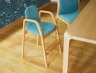 【天童木工/Tendo Mokko / GOODS】のKids Chair / キッズチェア T-5268WB 張地:マイカG B0642 ターコイズ(グレードB)、フレームナチュラル|ID:prp329100003536959