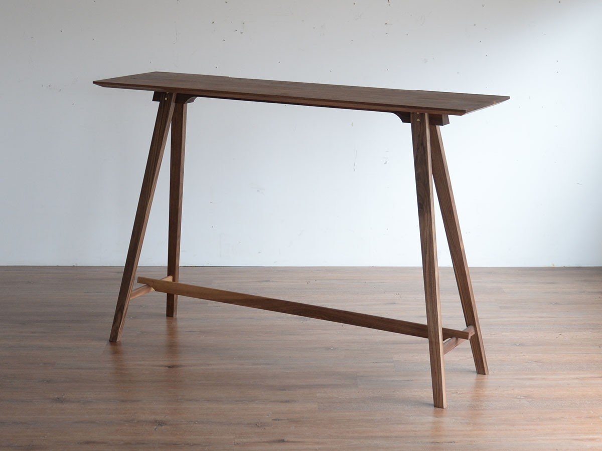 【グリニッチ オリジナル ファニチャー/greeniche original furniture / GOODS】のStand Table 150 / スタンドテーブル 150 インテリア・キッズ・メンズ・レディースファッション・服の通販 founy(ファニー) 　ウッド　Wood　オイル　Oil　スタンド　Stand　スリム　Slim　テーブル　Table　人気　Popularity　おすすめ　Recommend　ホーム・キャンプ・アウトドア・お取り寄せ　Home,Garden,Outdoor,Camping Gear　家具・インテリア　Furniture　テーブル　Table　コンソール・カウンターテーブル　Console/Counter Table　ウッド:ウォルナット、オプション 引出し:不要、オプション 切り欠き:追加|ID: prp329100003540330 ipo3291000000023360734