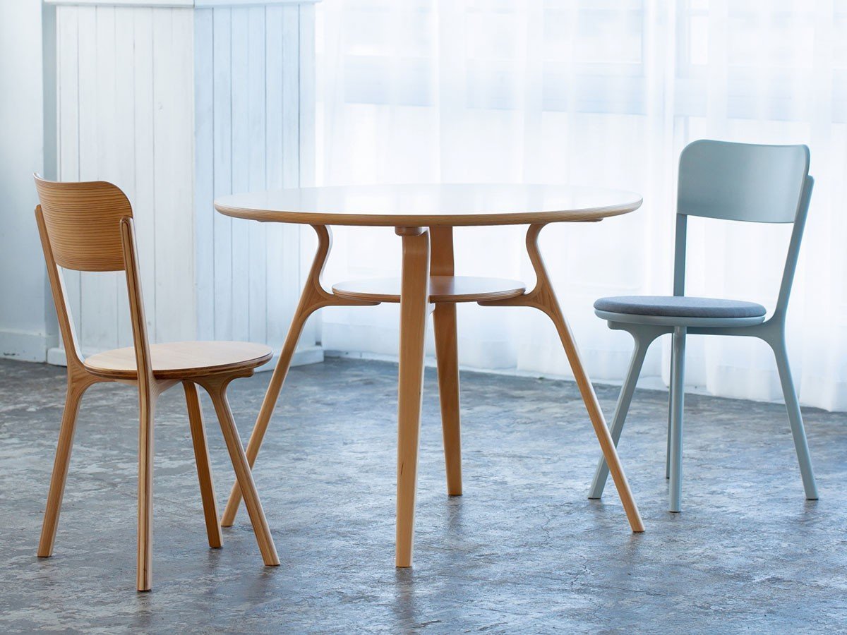 【天童木工/Tendo Mokko / GOODS】のBambi Dining Table / バンビ ダイニングテーブル 直径90cm(ホワイトビーチ) 人気、トレンドファッション・服の通販 founy(ファニー) 　テーブル　Table　ビーチ　Beach　ラウンド　Round　ホーム・キャンプ・アウトドア・お取り寄せ　Home,Garden,Outdoor,Camping Gear　家具・インテリア　Home Furniture & Interior. Stylish & Functional Living Spaces　テーブル　Table　ダイニングテーブル　Dining Table　ホーム・キャンプ・アウトドア・お取り寄せ　Home,Garden,Outdoor,Camping Gear　家具・インテリア　Home Furniture & Interior. Stylish & Functional Living Spaces　テーブル　Table　カフェテーブル　Cafe Table　other-6|ID: prp329100003540334 ipo3291000000031487314