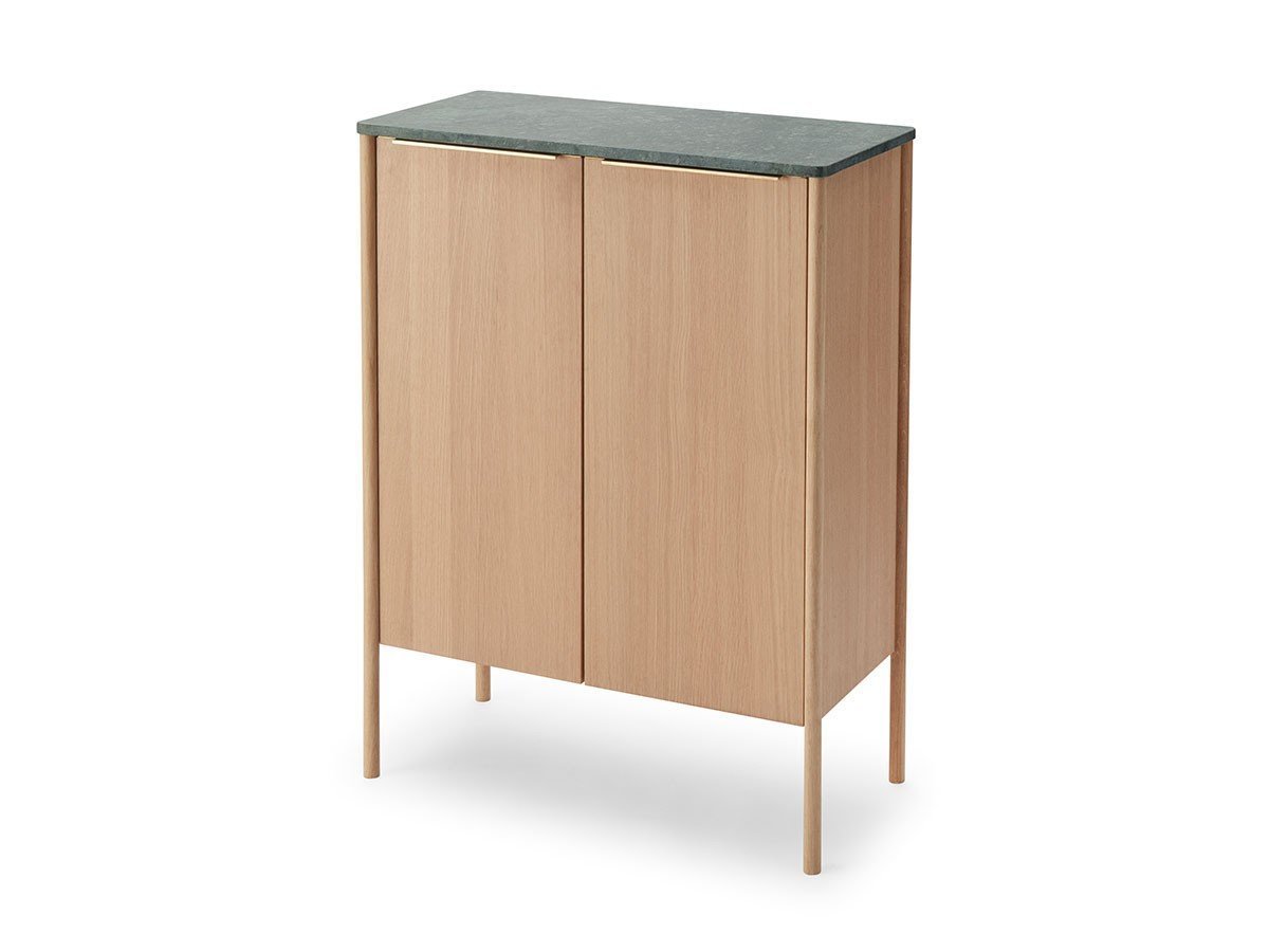 【フリッツ ハンセン/FRITZ HANSEN / GOODS】のJut High Cabinet / ジュット ハイ キャビネット(大理石天板) インテリア・キッズ・メンズ・レディースファッション・服の通販 founy(ファニー) 　なめらか　Smooth　エレガント 上品　Elegant　オイル　Oil　モダン　Modern　ホーム・キャンプ・アウトドア・お取り寄せ　Home,Garden,Outdoor,Camping Gear　家具・インテリア　Furniture　収納家具・キャビネット　Storage Furniture　キャビネット　Cabinet　天板グリーン|ID: prp329100003594793 ipo3291000000030194782