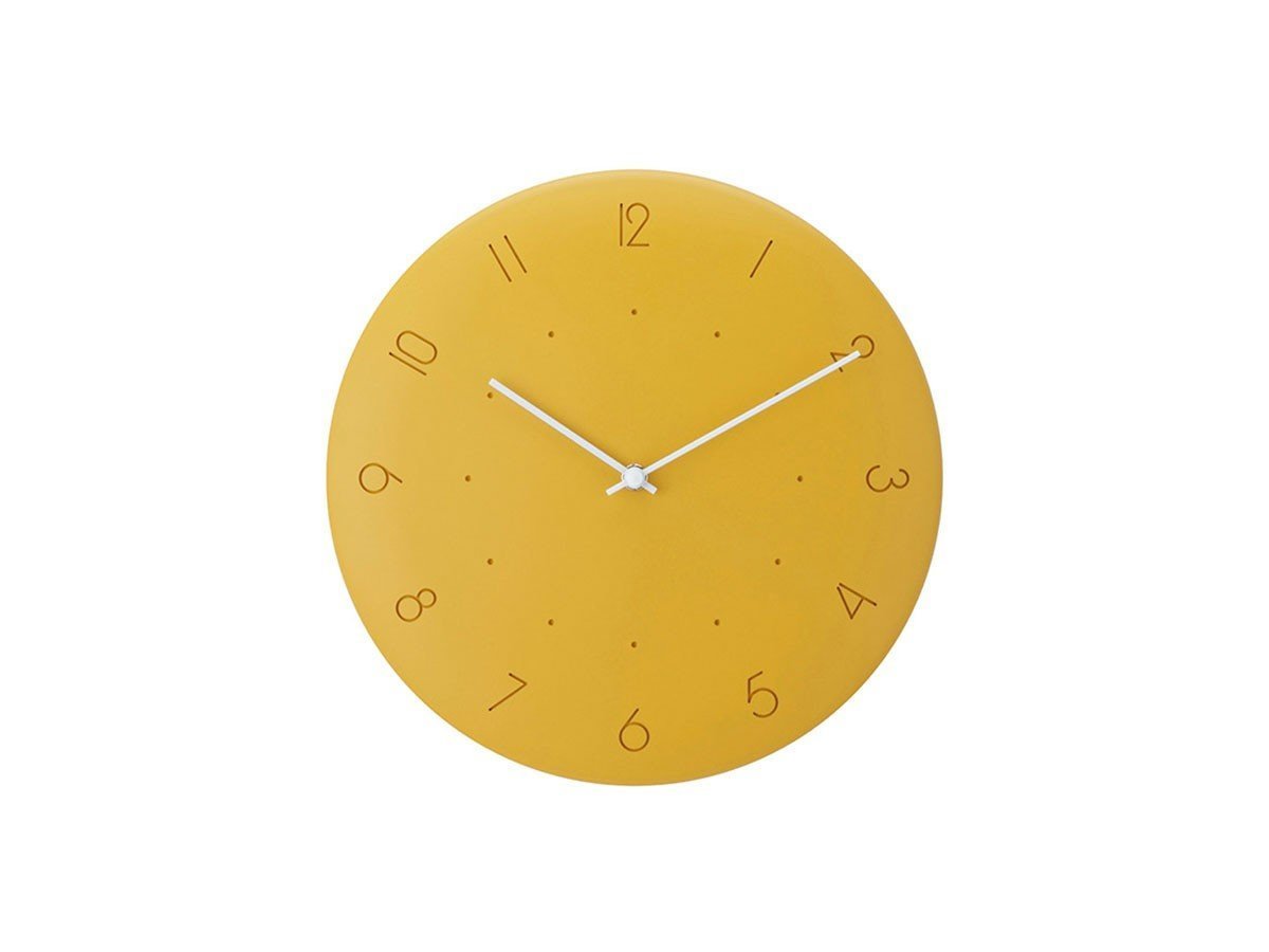 【フライミー ブラン/FLYMEe Blanc / GOODS】のWall Clock / ウォールクロック #115013 インテリア・キッズ・メンズ・レディースファッション・服の通販 founy(ファニー) 　送料無料　Free Shipping　フォルム　Form　時計　Clock　ホーム・キャンプ・アウトドア・お取り寄せ　Home,Garden,Outdoor,Camping Gear　家具・インテリア　Furniture　その他 インテリア雑貨、家具　Furniture, Interior, Others　イエロー|ID: prp329100003607322 ipo3291000000025332999