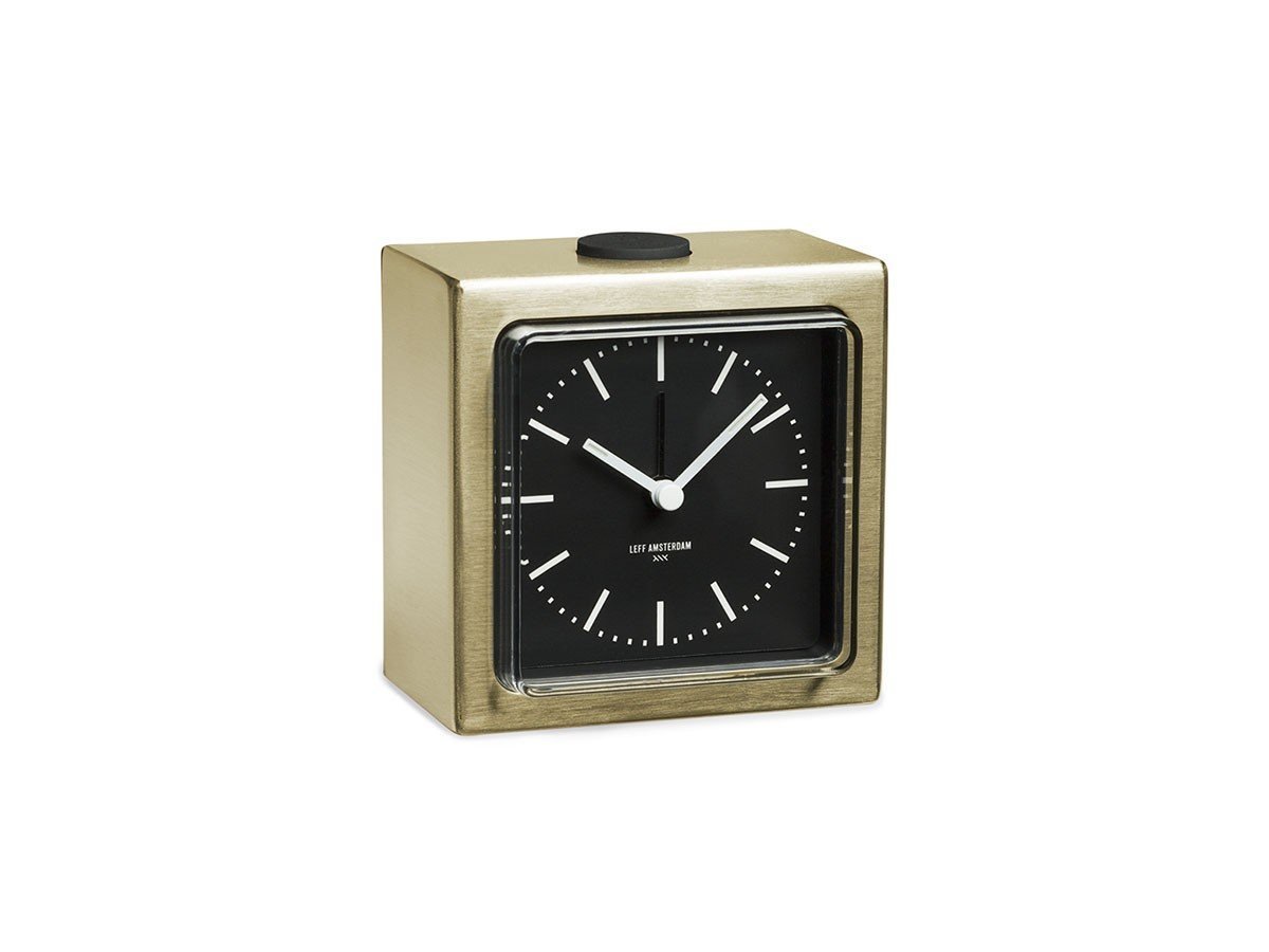 【レフ アムステルダム/LEFF AMSTERDAM / GOODS】のBlock Alarm Clock / ブロック アラーム クロック インテリア・キッズ・メンズ・レディースファッション・服の通販 founy(ファニー) 　シンプル　Simple　ブロック　Block　時計　Clock　ホーム・キャンプ・アウトドア・お取り寄せ　Home,Garden,Outdoor,Camping Gear　家具・インテリア　Furniture　その他 インテリア雑貨、家具　Furniture, Interior, Others　ブラス / ブラック|ID: prp329100003609471 ipo3291000000027657146