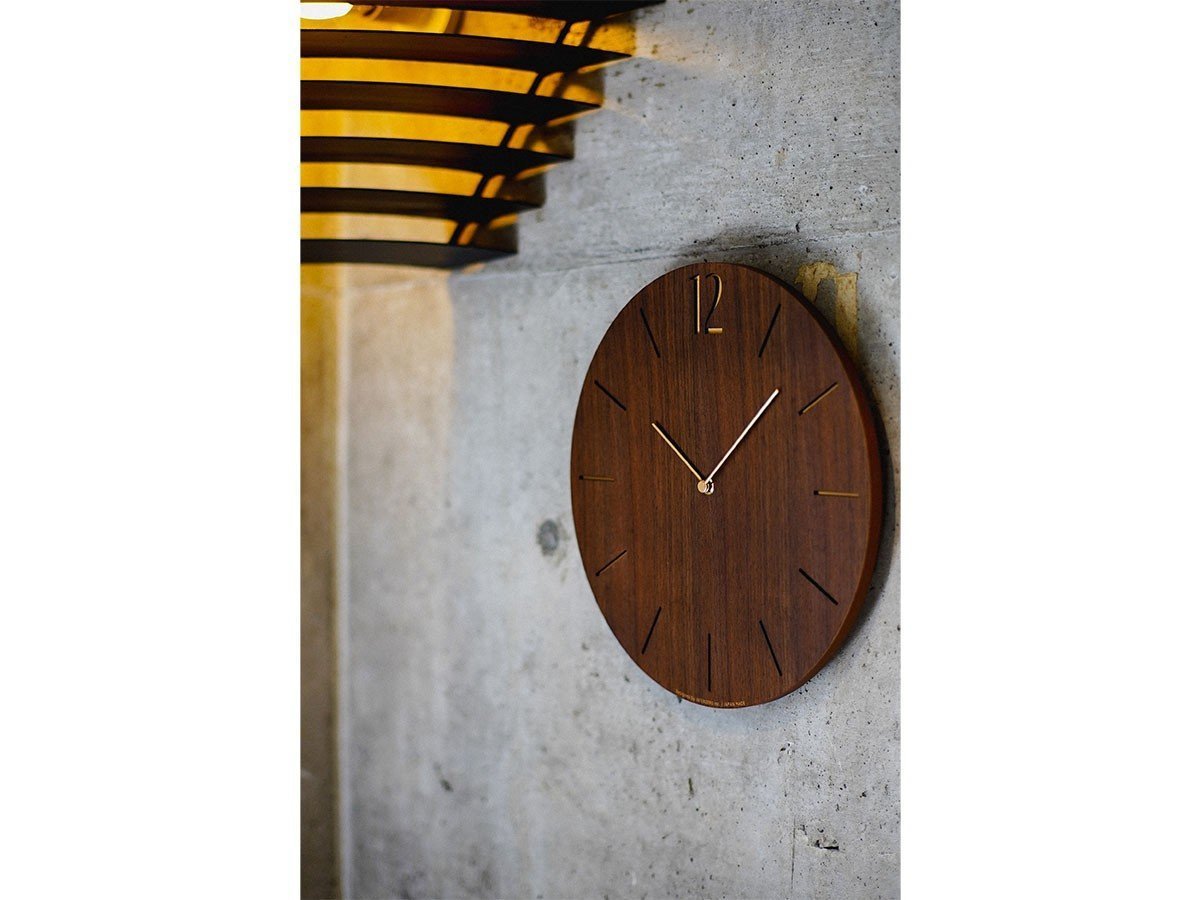 【フライミーパーラー/FLYMEe Parlor / GOODS】のWall Clock / ウォールクロック #115092 インテリア・キッズ・メンズ・レディースファッション・服の通販 founy(ファニー) 　ガラス　Glass　シンプル　Simple　時計　Clock　モダン　Modern　送料無料　Free Shipping　ホーム・キャンプ・アウトドア・お取り寄せ　Home,Garden,Outdoor,Camping Gear　家具・インテリア　Furniture　その他 インテリア雑貨、家具　Furniture, Interior, Others　ウォルナット|ID: prp329100003664204 ipo3291000000030185788