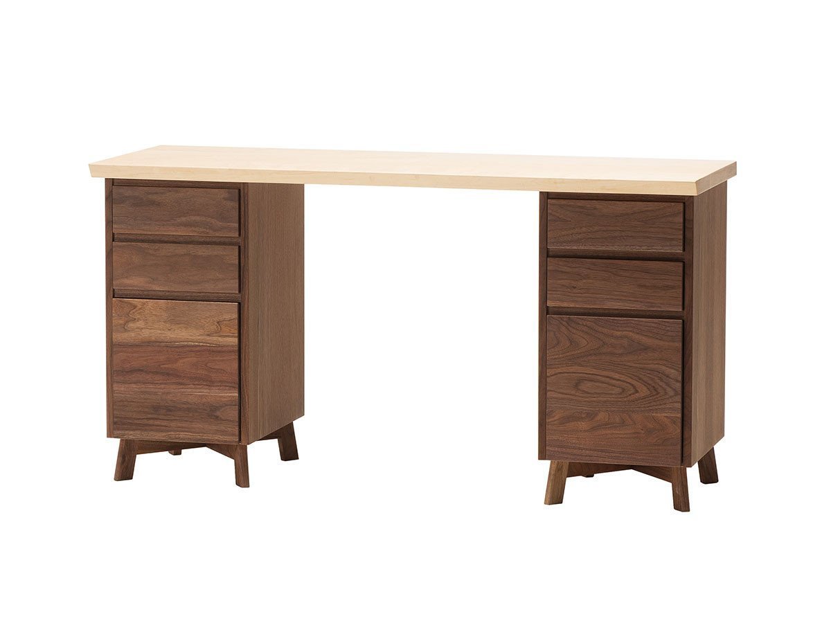 【フライミー ヴェール/FLYMEe vert / GOODS】のDesk / デスク 両袖タイプ #104015 インテリア・キッズ・メンズ・レディースファッション・服の通販 founy(ファニー) 　デスク　Desk　ホーム・キャンプ・アウトドア・お取り寄せ　Home,Garden,Outdoor,Camping Gear　家具・インテリア　Furniture　その他 インテリア雑貨、家具　Furniture, Interior, Others　天板:メープル、サイズ:幅150cm|ID: prp329100003681948 ipo3291000000030258187