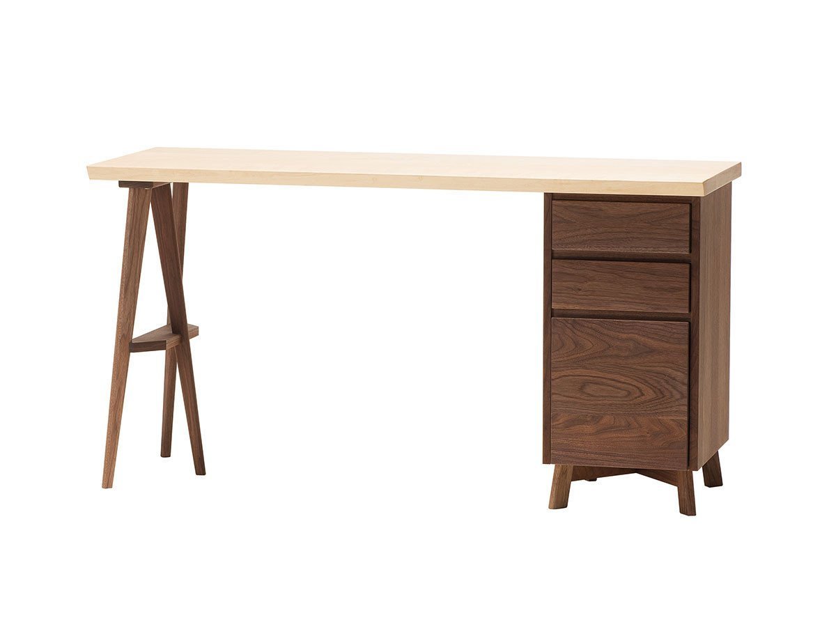 【フライミー ヴェール/FLYMEe vert / GOODS】のDesk / デスク 片袖タイプ #104014 インテリア・キッズ・メンズ・レディースファッション・服の通販 founy(ファニー) 　デスク　Desk　ホーム・キャンプ・アウトドア・お取り寄せ　Home,Garden,Outdoor,Camping Gear　家具・インテリア　Furniture　その他 インテリア雑貨、家具　Furniture, Interior, Others　天板:メープル、サイズ:幅150cm|ID: prp329100003681949 ipo3291000000030184647