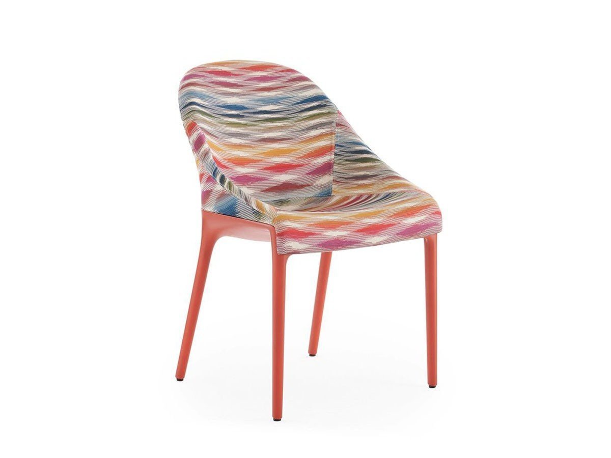 【カルテル/Kartell / GOODS】のELEGANZA ELA MISSONI / エレガンツァ エラ ミッソーニ インテリア・キッズ・メンズ・レディースファッション・服の通販 founy(ファニー) 　イタリア　Italy　カラフル　Colorful　シェイプ　Shape　ジャカード　Jacquard　スクエア　Square　なめらか　Smooth　パターン　Pattern　ファブリック　Fabric　フォルム　Form　送料無料　Free Shipping　ホーム・キャンプ・アウトドア・お取り寄せ　Home,Garden,Outdoor,Camping Gear　家具・インテリア　Furniture　チェア・椅子　Chair　ダイニングチェア　Dining Chair　カラーホワイト|ID: prp329100003706238 ipo3291000000025325461