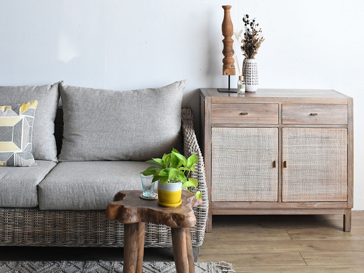 【カジャ/KAJA / GOODS】のLaMer Rattan Cabinet / ラメール ラタンキャビネット 幅95cm 人気、トレンドファッション・服の通販 founy(ファニー) 　スマート　Smart　ラタン　Rattan　ホーム・キャンプ・アウトドア・お取り寄せ　Home,Garden,Outdoor,Camping Gear　家具・インテリア　Furniture　収納家具・キャビネット　Storage Furniture　キャビネット　Cabinet　ホーム・キャンプ・アウトドア・お取り寄せ　Home,Garden,Outdoor,Camping Gear　家具・インテリア　Furniture　収納家具・キャビネット　Storage Furniture　サイドボード　Sideboard　other-2|ID: prp329100003720151 ipo3291000000031458592