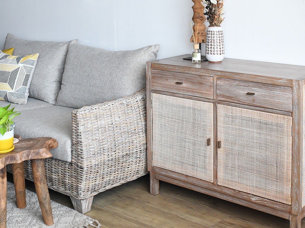 【カジャ/KAJA / GOODS】のLaMer Rattan Cabinet / ラメール ラタンキャビネット 幅95cm 人気、トレンドファッション・服の通販 founy(ファニー) 　スマート　Smart　ラタン　Rattan　ホーム・キャンプ・アウトドア・お取り寄せ　Home,Garden,Outdoor,Camping Gear　家具・インテリア　Furniture　収納家具・キャビネット　Storage Furniture　キャビネット　Cabinet　ホーム・キャンプ・アウトドア・お取り寄せ　Home,Garden,Outdoor,Camping Gear　家具・インテリア　Furniture　収納家具・キャビネット　Storage Furniture　サイドボード　Sideboard　other-3|ID: prp329100003720151 ipo3291000000031458594