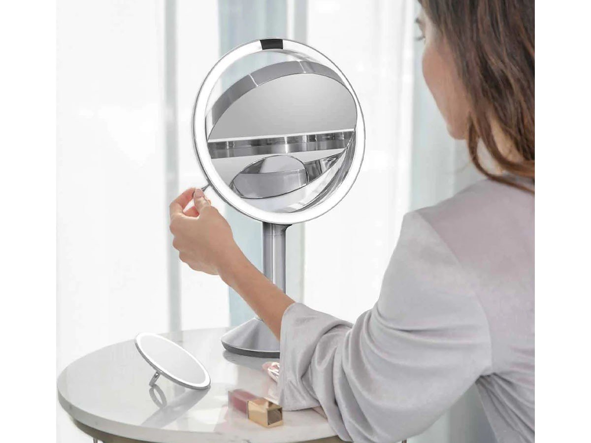 【シンプルヒューマン/SIMPLEHUMAN / GOODS】のSENSOR MIRROR TRIO / センサーミラー トリオ 人気、トレンドファッション・服の通販 founy(ファニー) 　ダウン　Down, Puffer　チェック　Check, Plaid, Tartan　パターン　Pattern, Design Print　フレーム　Frame, Outline　送料無料　Free Shipping　ホーム・キャンプ・アウトドア・お取り寄せ　Home Living / Home & Lifestyle / Camping Gear / Outdoor Camping　家具・インテリア　Home Furniture & Interior. Stylish & Functional Living Spaces　ミラー・ドレッサー　Mirrors & Dressers　壁掛けミラー・全身鏡・スタンドミラー　Wall Mirror　ホーム・キャンプ・アウトドア・お取り寄せ　Home Living / Home & Lifestyle / Camping Gear / Outdoor Camping　家具・インテリア　Home Furniture & Interior. Stylish & Functional Living Spaces　ミラー・ドレッサー　Mirrors & Dressers　ドレッサー・ミラー付き化粧台　Vanity Table for Bedroom　other-4|ID: prp329100003721296 ipo3291000000031483874