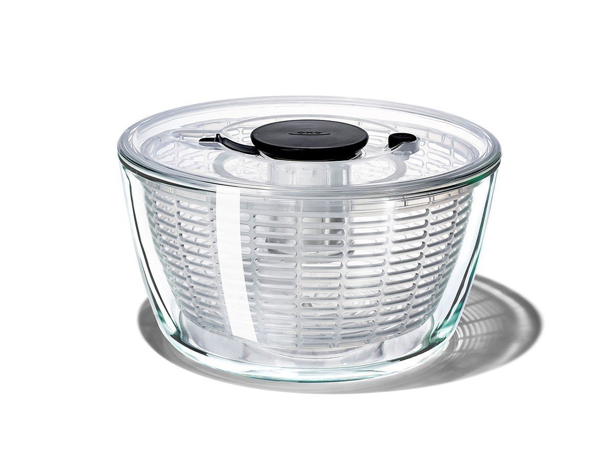 【オクソー/OXO / GOODS】のGlass Salad Spinner / サラダスピナー ガラス 人気、トレンドファッション・服の通販 founy(ファニー) 　送料無料　Free Shipping　ガラス　Glass　バスケット　Basket　フラット　Flat　プレート　Plate　ホーム・キャンプ・アウトドア・お取り寄せ　Home,Garden,Outdoor,Camping Gear　キッチン・ダイニング　Kitchen Dining　キッチン収納　Kitchen　other-2|ID: prp329100003756015 ipo3291000000031483577