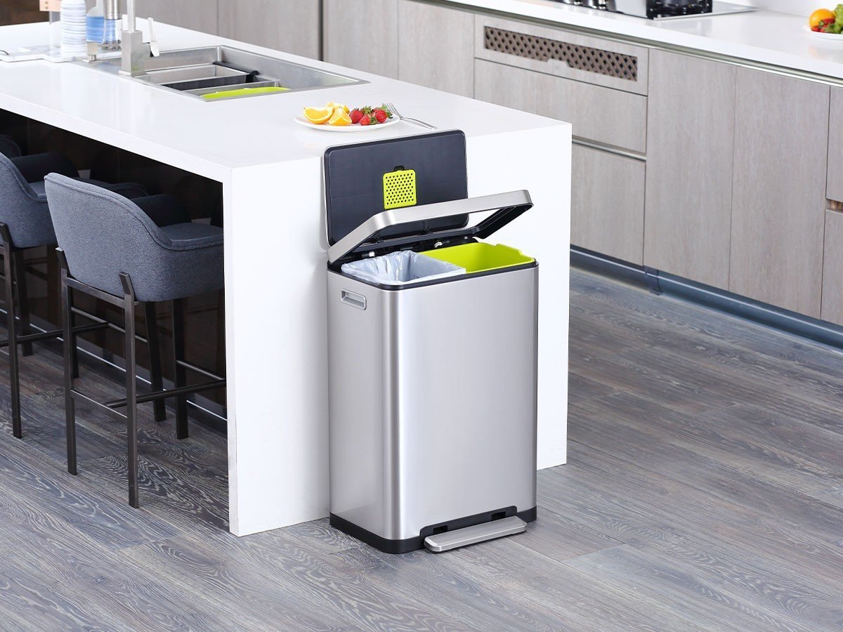 【イーケーオー/EKO / GOODS】のX CUBE STEP BIN / エックスキューブ ステップビン 20L + 20L インテリア・キッズ・メンズ・レディースファッション・服の通販 founy(ファニー) 　送料無料　Free Shipping　インナー　Innerwear　シリコン　Silicone, Silicone Material　フィット　Fit, Slim Fit　フレーム　Frame, Outline　ボックス　Boxy, Box Shape　抗菌　Antibacterial, Bacteria-Resistant　洗える　Machine Washable　ホーム・キャンプ・アウトドア・お取り寄せ　Home Living / Home & Lifestyle / Camping Gear / Outdoor Camping　家具・インテリア　Home Furniture & Interior. Stylish & Functional Living Spaces　その他 インテリア雑貨、家具　Home Decor & Furniture Extras　|ID: prp329100003757743 ipo3291000000030168881