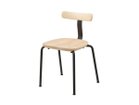 【ティーアンドオー/T&O / GOODS】のT1 Chair / T1チェア スタッキング ウッドメープル C-0(ナチュラルクリア)、スチール:ブラック|ID:prp329100003782404