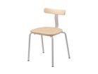 【ティーアンドオー/T&O / GOODS】のT1 Chair / T1チェア スタッキング ウッドメープル C-0(ナチュラルクリア)、スチール:シルバー|ID:prp329100003782404