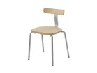 【ティーアンドオー/T&O / GOODS】のT1 Chair / T1チェア スタッキング ウッドアッシュ NL-0(ナチュラルホワイト)、スチール:シルバー|ID:prp329100003782404