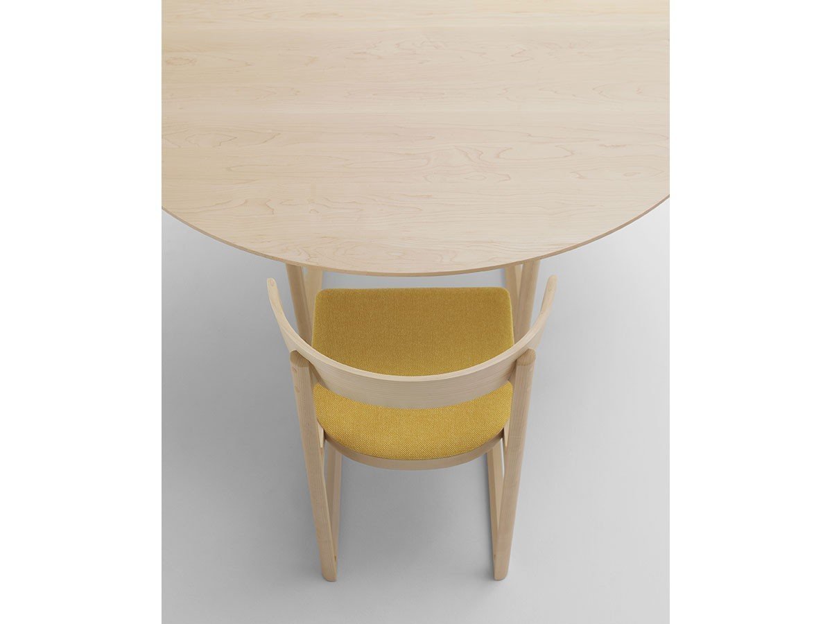 【マルニコレクション/MARUNI COLLECTION / GOODS】のEN Chair / エン チェア 張座(マットラスティレッド) インテリア・キッズ・メンズ・レディースファッション・服の通販 founy(ファニー) 　送料無料　Free Shipping　オレンジ　Orange　シンプル　Simple, Minimal　テーブル　Table, Dining Table　ファブリック　Fabric, Textile　フレーム　Frame, Outline　ループ　Loop, Loop Knit　ホーム・キャンプ・アウトドア・お取り寄せ　Home Living / Home & Lifestyle / Camping Gear / Outdoor Camping　家具・インテリア　Home Furniture & Interior. Stylish & Functional Living Spaces　チェア・椅子　Seating & Chairs　ダイニングチェア・木製チェア　Dining Chairs　参考イメージ|ID: prp329100003782408 ipo3291000000033429914