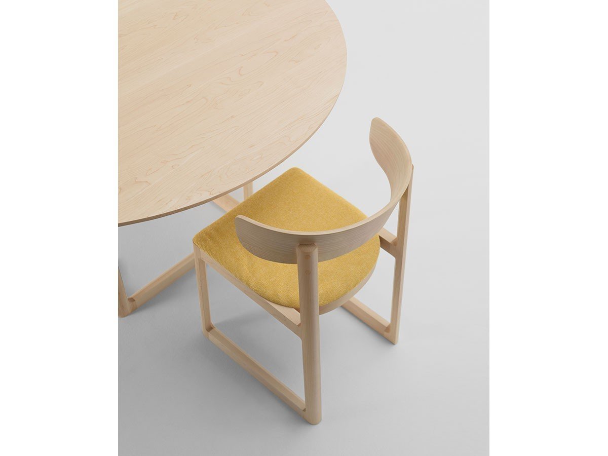 【マルニコレクション/MARUNI COLLECTION / GOODS】のEN Chair / エン チェア 張座(マットラスティレッド) インテリア・キッズ・メンズ・レディースファッション・服の通販 founy(ファニー) 　送料無料　Free Shipping　オレンジ　Orange　シンプル　Simple, Minimal　テーブル　Table, Dining Table　ファブリック　Fabric, Textile　フレーム　Frame, Outline　ループ　Loop, Loop Knit　ホーム・キャンプ・アウトドア・お取り寄せ　Home Living / Home & Lifestyle / Camping Gear / Outdoor Camping　家具・インテリア　Home Furniture & Interior. Stylish & Functional Living Spaces　チェア・椅子　Seating & Chairs　ダイニングチェア・木製チェア　Dining Chairs　参考イメージ|ID: prp329100003782408 ipo3291000000034269932