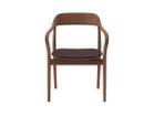 【マルニコレクション/MARUNI COLLECTION / GOODS】のTako Arm Chair / タコ アームチェア 張座(ウォルナット) 張地:elmosoft #5037 ディープブラウン(レザー L-02)、フレームC-0(ナチュラル|ID:prp329100003782416