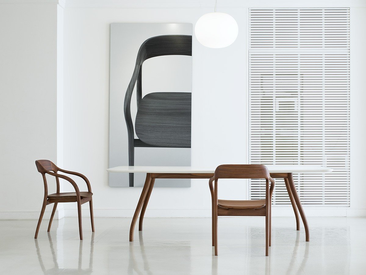【マルニコレクション/MARUNI COLLECTION / GOODS】のTako Arm Chair / タコ アームチェア 板座(ウォルナット) インテリア・キッズ・メンズ・レディースファッション・服の通販 founy(ファニー) 　ウェーブ　Wave　なめらか　Smooth　フィット　Fit　フレーム　Flame　送料無料　Free Shipping　ホーム・キャンプ・アウトドア・お取り寄せ　Home,Garden,Outdoor,Camping Gear　家具・インテリア　Home Furniture & Interior. Stylish & Functional Living Spaces　チェア・椅子　Chair　ダイニングチェア　Dining Chair　ホーム・キャンプ・アウトドア・お取り寄せ　Home,Garden,Outdoor,Camping Gear　家具・インテリア　Home Furniture & Interior. Stylish & Functional Living Spaces　チェア・椅子　Chair　アームチェア　Armchair　Copyright:Nacása & Partners Inc.Photog|ID: prp329100003782418 ipo3291000000030233904