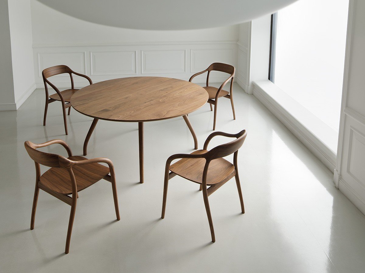 【マルニコレクション/MARUNI COLLECTION / GOODS】のTako Arm Chair / タコ アームチェア 板座(ウォルナット) インテリア・キッズ・メンズ・レディースファッション・服の通販 founy(ファニー) 　ウェーブ　Wave　なめらか　Smooth　フィット　Fit　フレーム　Flame　送料無料　Free Shipping　ホーム・キャンプ・アウトドア・お取り寄せ　Home,Garden,Outdoor,Camping Gear　家具・インテリア　Home Furniture & Interior. Stylish & Functional Living Spaces　チェア・椅子　Chair　ダイニングチェア　Dining Chair　ホーム・キャンプ・アウトドア・お取り寄せ　Home,Garden,Outdoor,Camping Gear　家具・インテリア　Home Furniture & Interior. Stylish & Functional Living Spaces　チェア・椅子　Chair　アームチェア　Armchair　Copyright:Nacása & Partners Inc.Photog|ID: prp329100003782418 ipo3291000000030233913
