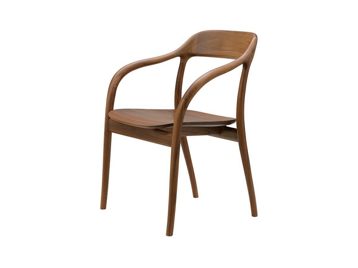【マルニコレクション/MARUNI COLLECTION / GOODS】のTako Arm Chair / タコ アームチェア 板座(ウォルナット) インテリア・キッズ・メンズ・レディースファッション・服の通販 founy(ファニー) 　ウェーブ　Wave　なめらか　Smooth　フィット　Fit　フレーム　Flame　送料無料　Free Shipping　ホーム・キャンプ・アウトドア・お取り寄せ　Home,Garden,Outdoor,Camping Gear　家具・インテリア　Home Furniture & Interior. Stylish & Functional Living Spaces　チェア・椅子　Chair　ダイニングチェア　Dining Chair　ホーム・キャンプ・アウトドア・お取り寄せ　Home,Garden,Outdoor,Camping Gear　家具・インテリア　Home Furniture & Interior. Stylish & Functional Living Spaces　チェア・椅子　Chair　アームチェア　Armchair　CA-0(ナチュラルブラウン)|ID: prp329100003782418 ipo3291000000030233934