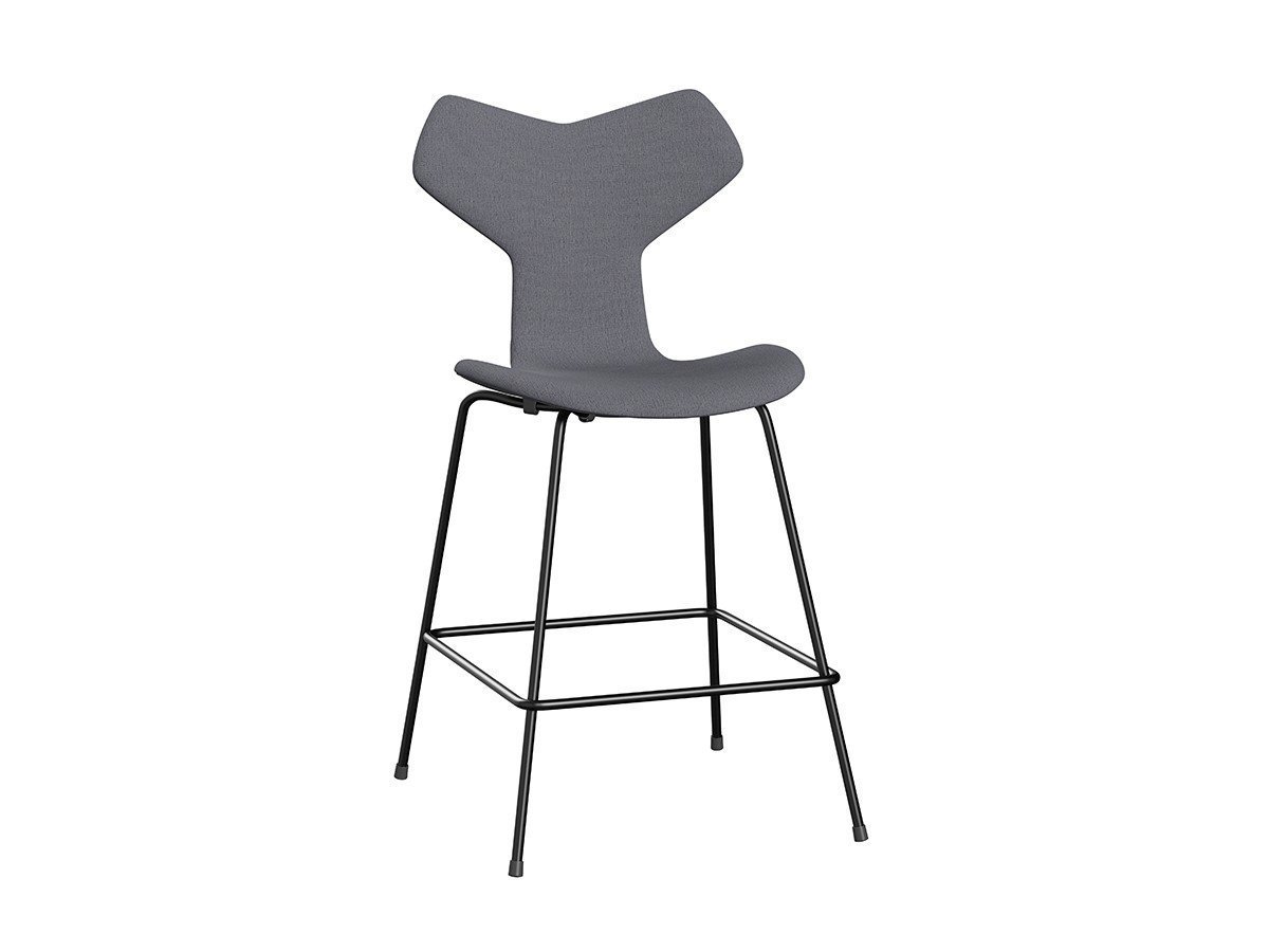 【フリッツ ハンセン/FRITZ HANSEN / GOODS】のGRAND PRIX / グランプリチェア フルパディング カウンタースツール 3138 インテリア・キッズ・メンズ・レディースファッション・服の通販 founy(ファニー) 　インド　India　春　Spring　ファブリック　Fabric　ミラノ　Milan　送料無料　Free Shipping　ホーム・キャンプ・アウトドア・お取り寄せ　Home,Garden,Outdoor,Camping Gear　家具・インテリア　Furniture　チェア・椅子　Chair　スツール　Stool　ホーム・キャンプ・アウトドア・お取り寄せ　Home,Garden,Outdoor,Camping Gear　家具・インテリア　Furniture　チェア・椅子　Chair　カウンターチェア・ハイスツール　Counter Chair/High Stool　張地:1171 ライトグレー(クリスチャンハウン)、脚部:ブラック|ID: prp329100003862906 ipo3291000000030213564