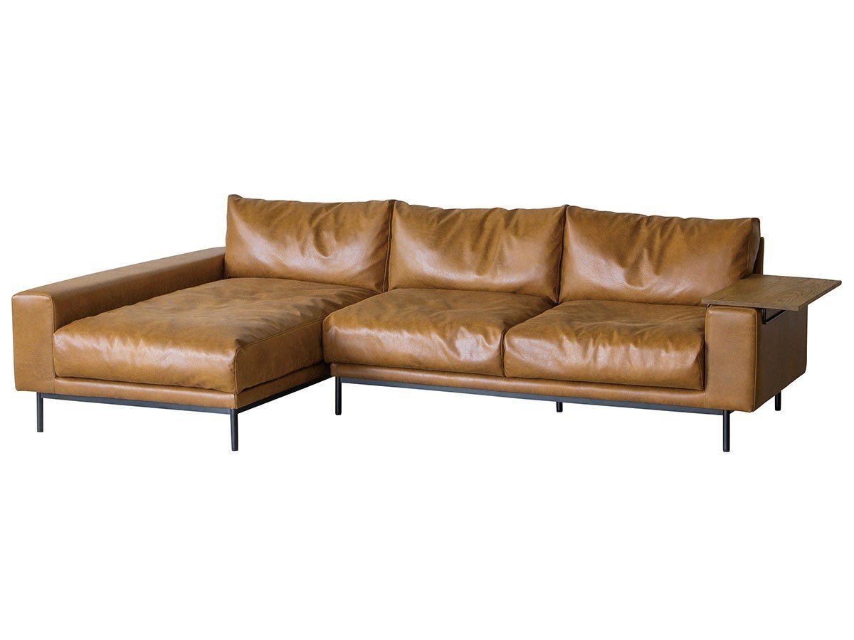 【クラッシュゲート/CRASH GATE / GOODS】のPLUTO COUCH SOFA / プルート カウチソファ(レザーテックス) インテリア・キッズ・メンズ・レディースファッション・服の通販 founy(ファニー) 　テーブル　Table　フェザー　Feather　ルーズ　Loose　ホーム・キャンプ・アウトドア・お取り寄せ　Home,Garden,Outdoor,Camping Gear　家具・インテリア　Furniture　ソファー　Sofa　カウチソファ　Couch Sofa　カウチ位置:右カウチ、ヘッドレストの付属:不要、アームテーブルの付属:1点付|ID: prp329100003866375 ipo3291000000031863454
