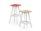 【ノルオフィス/Knoll Office / GOODS】のRockwell Unscripted Easy Stool / ロックウェル アンスクリプテッド イージースツール バーハイト 左:本商品、右:高さ違いの「カウンターハイト」|ID: prp329100003874455 ipo3291000000032500808
