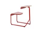 【ノルオフィス/Knoll Office / GOODS】のToboggan Sled Base Chair Desk / トボガン スレッドベース チェアデスク メラミン天板 ダークレッド|ID: prp329100003874487 ipo3291000000032500812