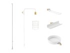 【ドロー ア ライン/DRAW A LINE / GOODS】のLighting Planter Rack Set / てらすプランターラック セット 本商品はこちらのパーツがセットになっています(ホワイト)セット内容:テンションロッド|ID: prp329100003874505 ipo3291000000030178342