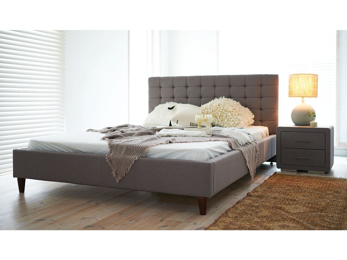 【フライミー ベーシック/FLYMEe BASIC / GOODS】のDouble Bed Frame / ダブルベッドフレーム #115989 人気、トレンドファッション・服の通販 founy(ファニー) 　ウッド　Wood　クッション　Cushion　クラシック　Classic　スプリング　Spring　ダブル　Double　ファブリック　Fabric　ホーム・キャンプ・アウトドア・お取り寄せ　Home,Garden,Outdoor,Camping Gear　家具・インテリア　Furniture　ベッド　Bed　ダブルベッド　Double Bed　other-2|ID: prp329100003879420 ipo3291000000031481401