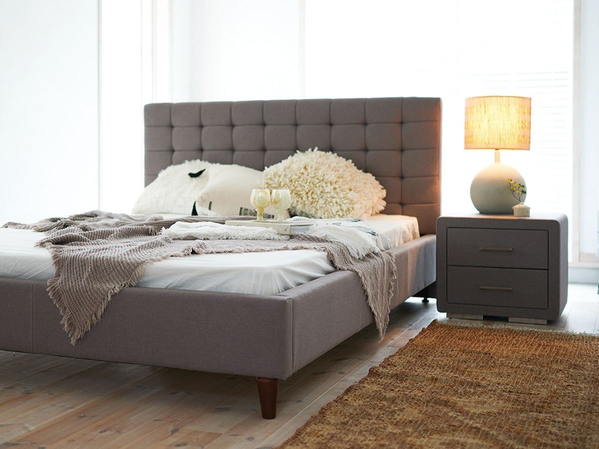 【フライミー ベーシック/FLYMEe BASIC / GOODS】のDouble Bed Frame / ダブルベッドフレーム #115989 人気、トレンドファッション・服の通販 founy(ファニー) 　ウッド　Wood　クッション　Cushion　クラシック　Classic　スプリング　Spring　ダブル　Double　ファブリック　Fabric　ホーム・キャンプ・アウトドア・お取り寄せ　Home,Garden,Outdoor,Camping Gear　家具・インテリア　Furniture　ベッド　Bed　ダブルベッド　Double Bed　other-3|ID: prp329100003879420 ipo3291000000031481403