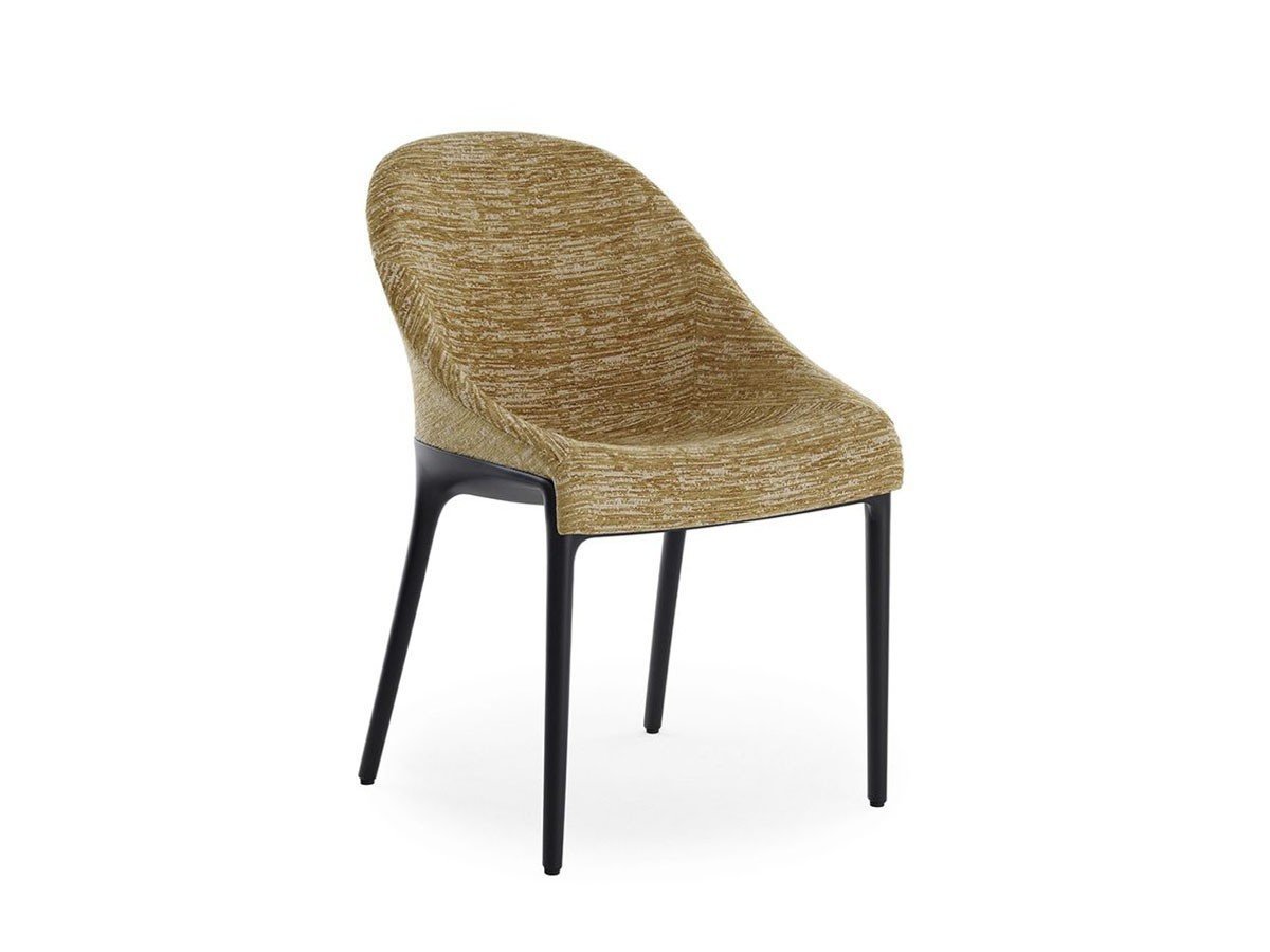 【カルテル/Kartell / GOODS】のELEGANZA ELA / エレガンツァ エラ(メランジュ) インテリア・キッズ・メンズ・レディースファッション・服の通販 founy(ファニー) 　送料無料　Free Shipping　フランス　France, French　メランジ　Melange, Mixed Yarn　エレガント 上品　Elegant　ホーム・キャンプ・アウトドア・お取り寄せ　Home Living / Home & Lifestyle / Camping Gear / Outdoor Camping　家具・インテリア　Home Furniture & Interior. Stylish & Functional Living Spaces　チェア・椅子　Seating & Chairs　ダイニングチェア・木製チェア　Dining Chairs　張地:マスタード、ベースブラック|ID: prp329100003897951 ipo3291000000034992358