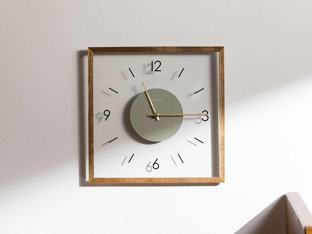 【フライミーパーラー/FLYMEe Parlor / GOODS】のWall Clock / ウォールクロック #116236 人気、トレンドファッション・服の通販 founy(ファニー) 　ウッド　Wooden Design　ガラス　Glass, Glassware　シルバー　Silver, Metallic Silver　スクエア　Square, Square Shape　スリム　Slim, Slim Fit　フレーム　Frame, Outline　モダン　Modern, Contemporary　モノトーン　Monotone, Black and White　時計　Watch, Wristwatch　ホーム・キャンプ・アウトドア・お取り寄せ　Home Living / Home & Lifestyle / Camping Gear / Outdoor Camping　家具・インテリア　Home Furniture & Interior. Stylish & Functional Living Spaces　その他 インテリア雑貨、家具　Home Decor & Furniture Extras　other-2|ID: prp329100003899265 ipo3291000000031479940