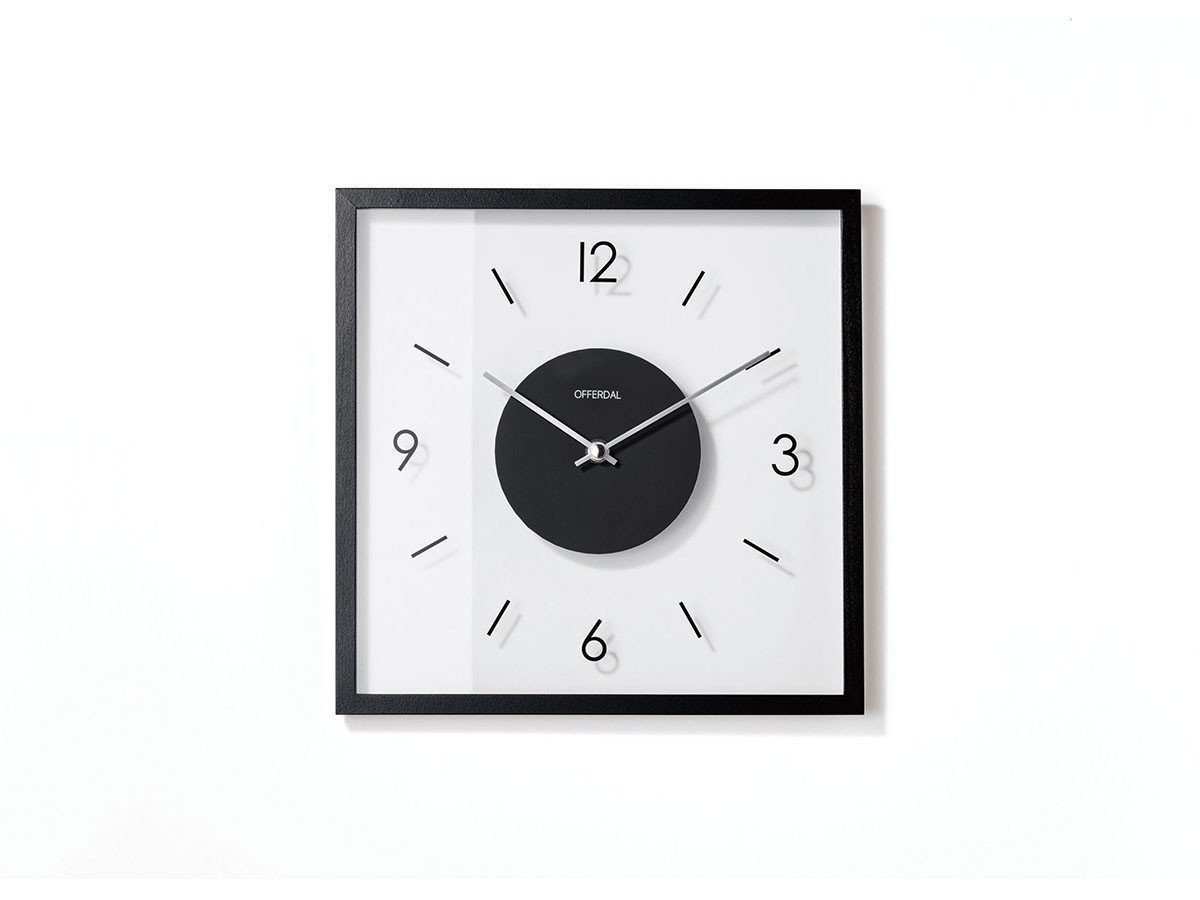 【フライミーパーラー/FLYMEe Parlor / GOODS】のWall Clock / ウォールクロック #116236 人気、トレンドファッション・服の通販 founy(ファニー) 　ウッド　Wooden Design　ガラス　Glass, Glassware　シルバー　Silver, Metallic Silver　スクエア　Square, Square Shape　スリム　Slim, Slim Fit　フレーム　Frame, Outline　モダン　Modern, Contemporary　モノトーン　Monotone, Black and White　時計　Watch, Wristwatch　ホーム・キャンプ・アウトドア・お取り寄せ　Home Living / Home & Lifestyle / Camping Gear / Outdoor Camping　家具・インテリア　Home Furniture & Interior. Stylish & Functional Living Spaces　その他 インテリア雑貨、家具　Home Decor & Furniture Extras　other-3|ID: prp329100003899265 ipo3291000000031479942