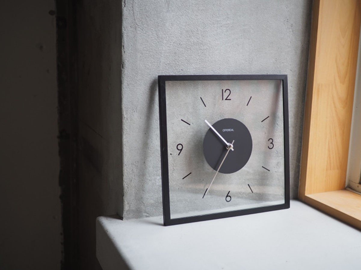【フライミーパーラー/FLYMEe Parlor / GOODS】のWall Clock / ウォールクロック #116236 人気、トレンドファッション・服の通販 founy(ファニー) 　ウッド　Wooden Design　ガラス　Glass, Glassware　シルバー　Silver, Metallic Silver　スクエア　Square, Square Shape　スリム　Slim, Slim Fit　フレーム　Frame, Outline　モダン　Modern, Contemporary　モノトーン　Monotone, Black and White　時計　Watch, Wristwatch　ホーム・キャンプ・アウトドア・お取り寄せ　Home Living / Home & Lifestyle / Camping Gear / Outdoor Camping　家具・インテリア　Home Furniture & Interior. Stylish & Functional Living Spaces　その他 インテリア雑貨、家具　Home Decor & Furniture Extras　other-6|ID: prp329100003899265 ipo3291000000031479949