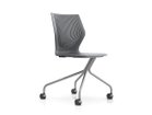 【ノルオフィス/Knoll Office / GOODS】のMultiGeneration Chair / マルチジェネレーション チェア ハイブリッドベース 肘なし シェルC ダークグレー、脚部シルバー|ID: prp329100003900346 ipo3291000000032500860
