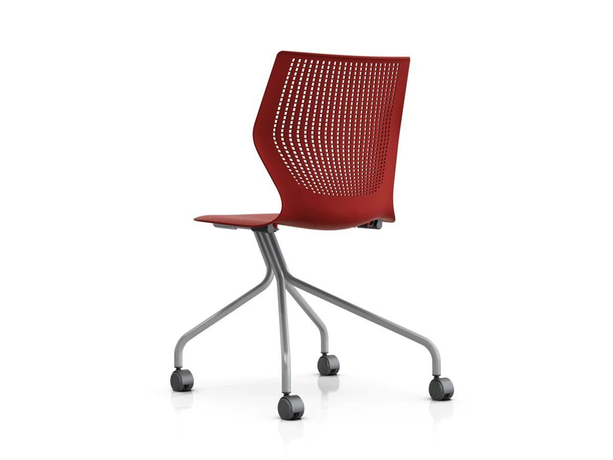 【ノルオフィス/Knoll Office / GOODS】のMultiGeneration Chair / マルチジェネレーション チェア ハイブリッドベース 肘なし インテリア・キッズ・メンズ・レディースファッション・服の通販 founy(ファニー) 　送料無料　Free Shipping　パフォーマンス　Performance　メッシュ　Mesh　ワーク　Work　ホーム・キャンプ・アウトドア・お取り寄せ　Home,Garden,Outdoor,Camping Gear　家具・インテリア　Home Furniture & Interior. Stylish & Functional Living Spaces　チェア・椅子　Chair　オフィスチェア・デスクチェア　Office Chair/Desk Chair　シェルR ダークレッド、脚部シルバー|ID: prp329100003900346 ipo3291000000032500895